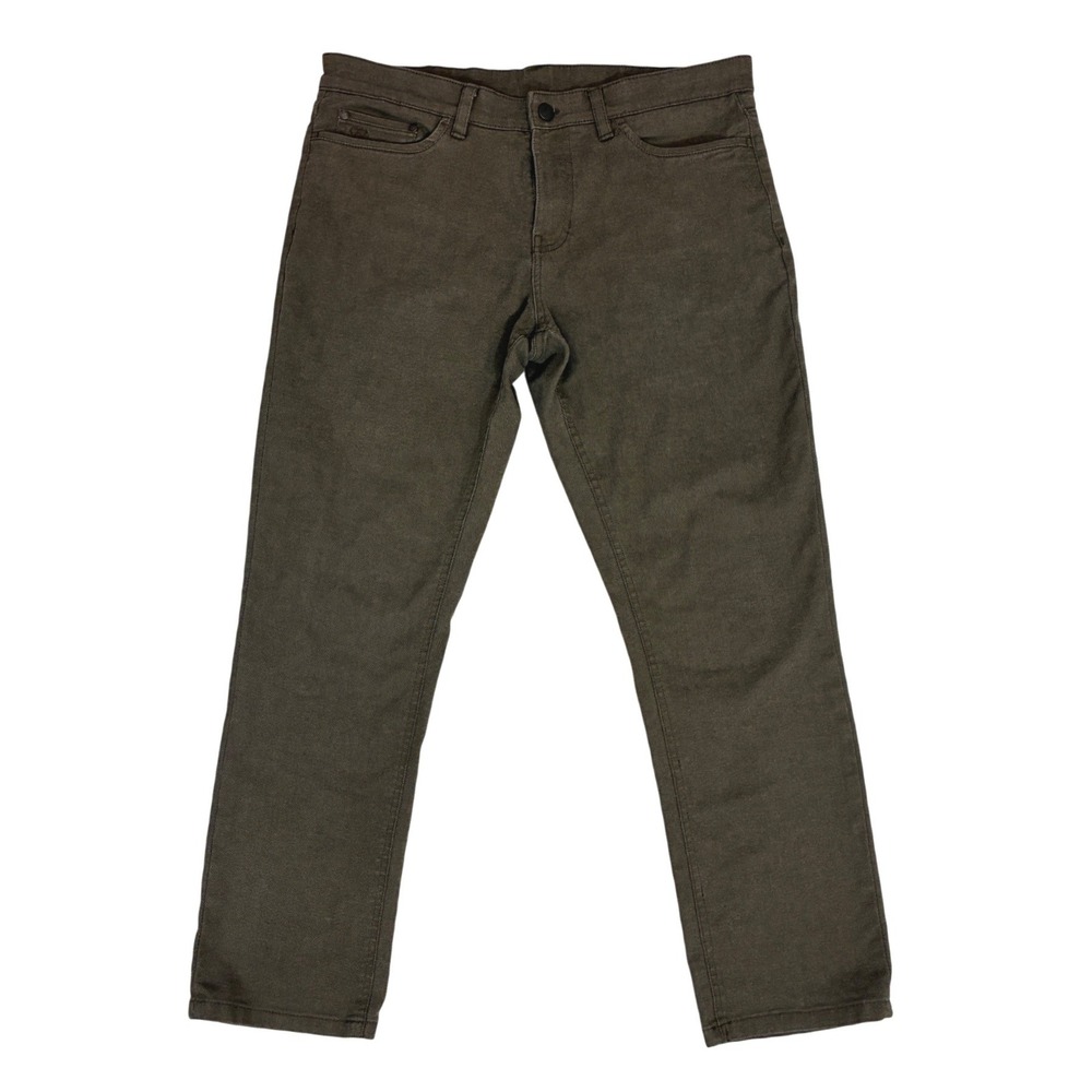 English Laundry Mens 34x30 Brown 5-Pocket Stretch Straight Leg Pants 1365289-07 - Picture 3 of 13
